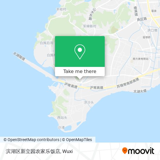 滨湖区新立园农家乐饭店 map