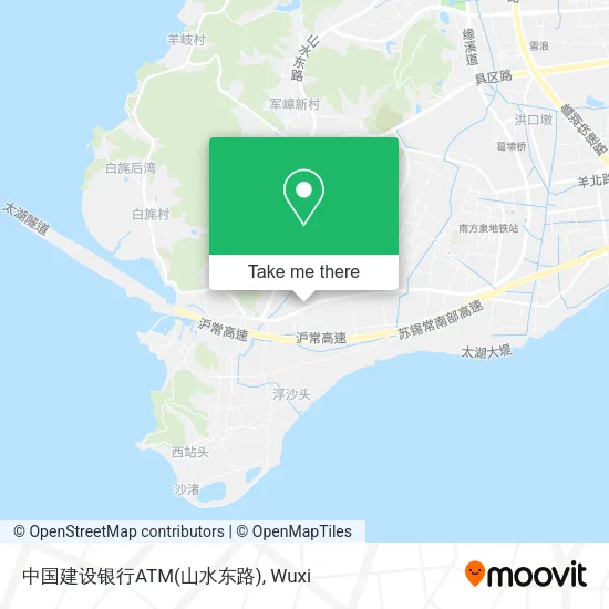 中国建设银行ATM(山水东路) map