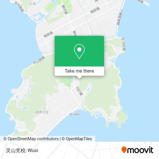 灵山党校 map
