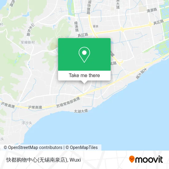 快都购物中心(无锡南泉店) map