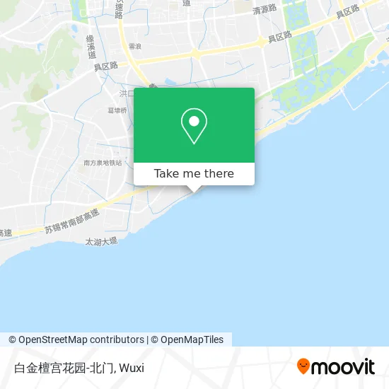 白金檀宫花园-北门 map
