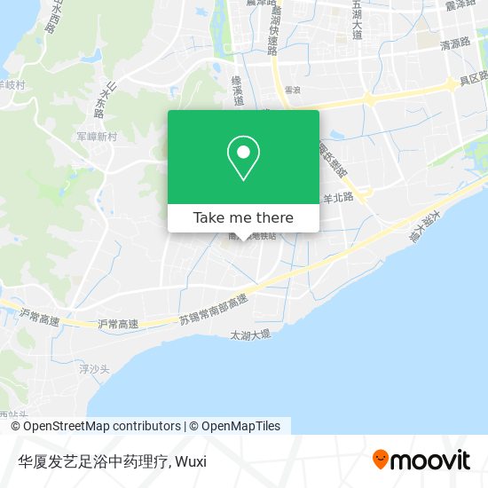 华厦发艺足浴中药理疗 map