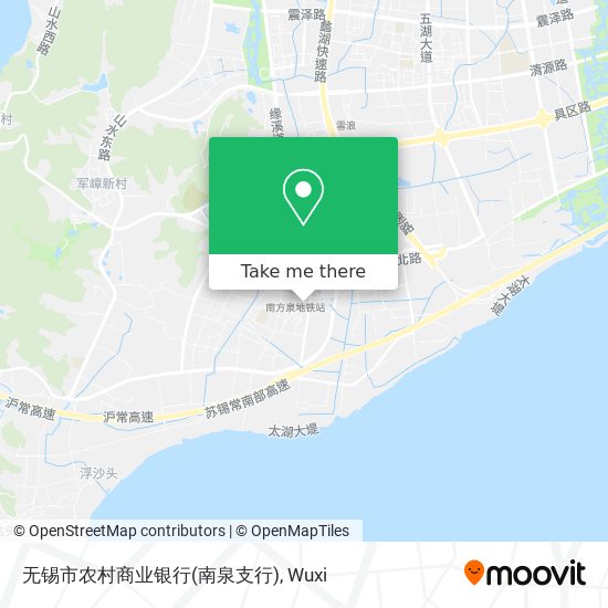 无锡市农村商业银行(南泉支行) map