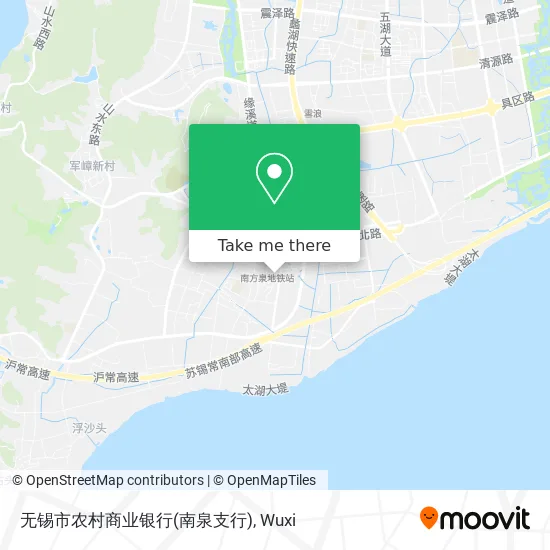 无锡市农村商业银行(南泉支行) map