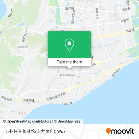 万州烤鱼川菜馆(南方泉店) map