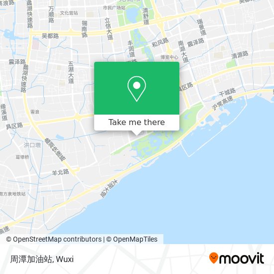 周潭加油站 map