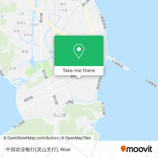 中国农业银行(灵山支行) map