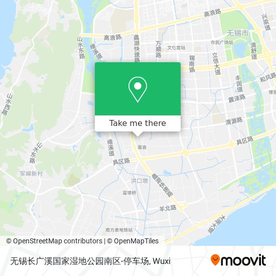 无锡长广溪国家湿地公园南区-停车场 map