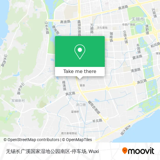 无锡长广溪国家湿地公园南区-停车场 map