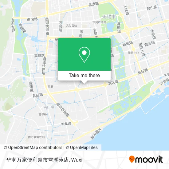 华润万家便利超市雪溪苑店 map
