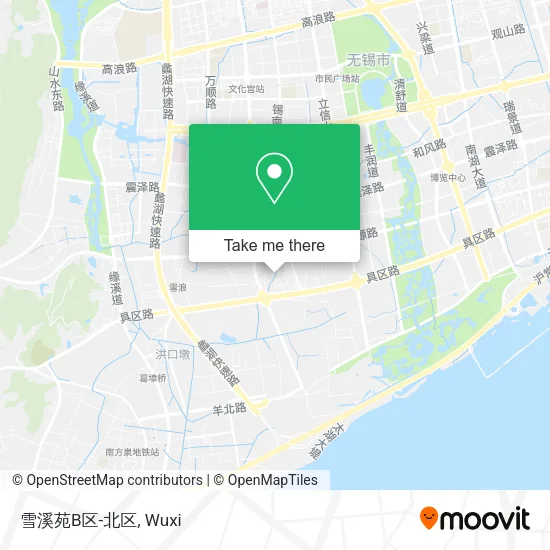 雪溪苑B区-北区 map