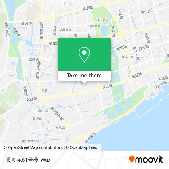贡湖苑61号楼 map
