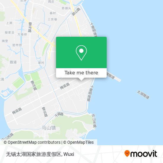 无锡太湖国家旅游度假区 map