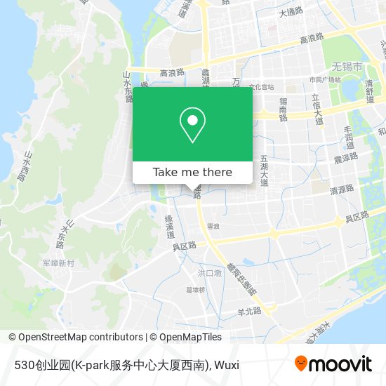 530创业园(K-park服务中心大厦西南) map