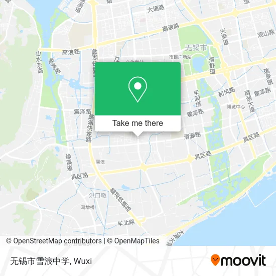 无锡市雪浪中学 map