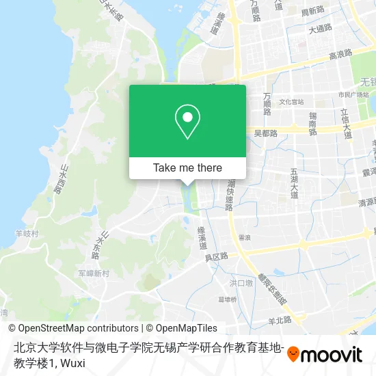 北京大学软件与微电子学院无锡产学研合作教育基地-教学楼1 map