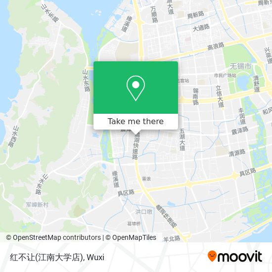 红不让(江南大学店) map