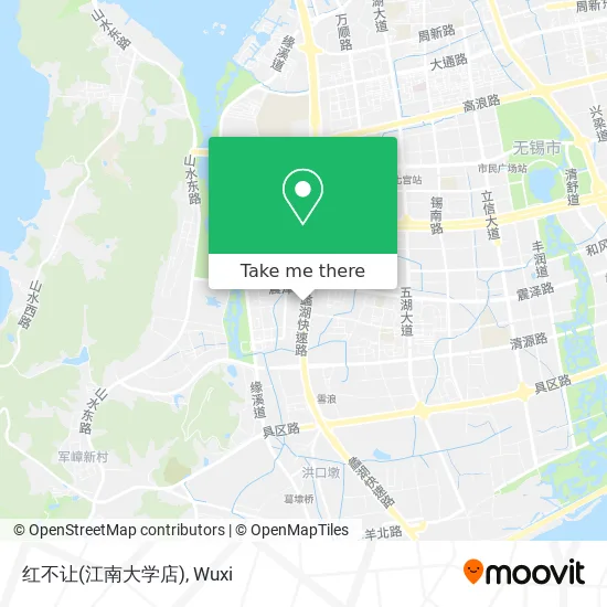 红不让(江南大学店) map