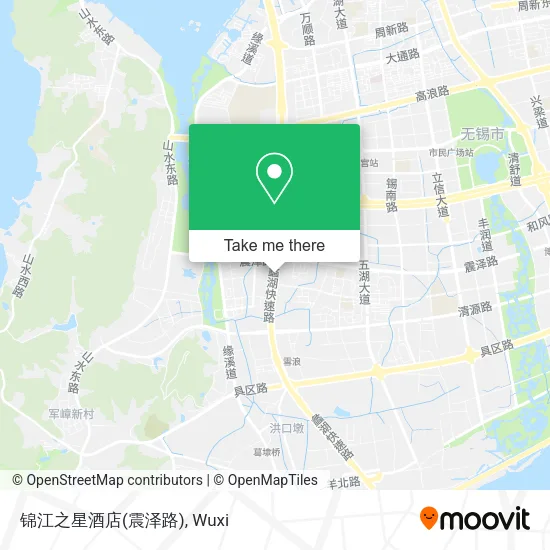 锦江之星酒店(震泽路) map