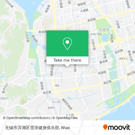 无锡市滨湖区雪浪健身俱乐部 map