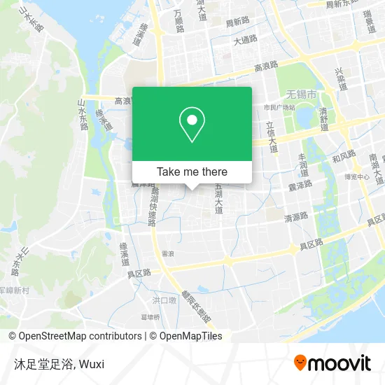 沐足堂足浴 map