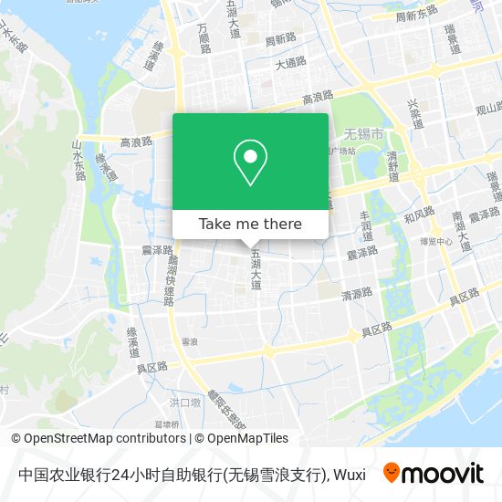 中国农业银行24小时自助银行(无锡雪浪支行) map