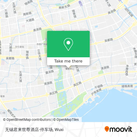 无锡君来世尊酒店-停车场 map