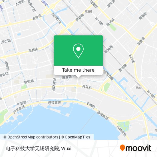 电子科技大学无锡研究院 map