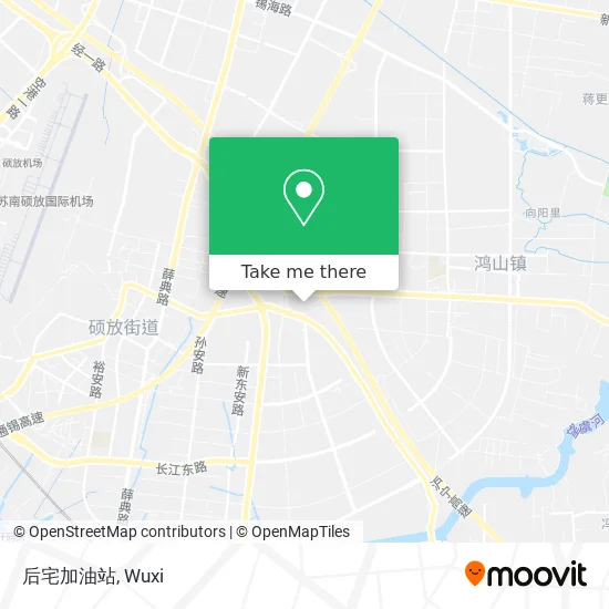后宅加油站 map