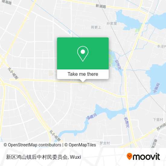 新区鸿山镇后中村民委员会 map