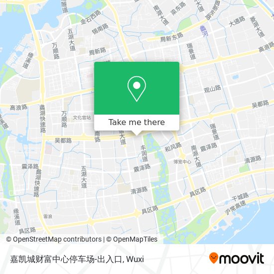 嘉凯城财富中心停车场-出入口 map