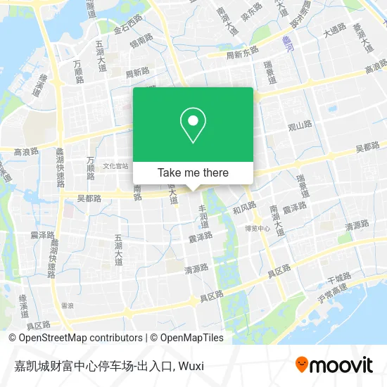 嘉凯城财富中心停车场-出入口 map