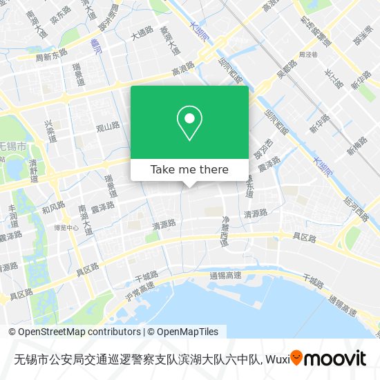 无锡市公安局交通巡逻警察支队滨湖大队六中队 map