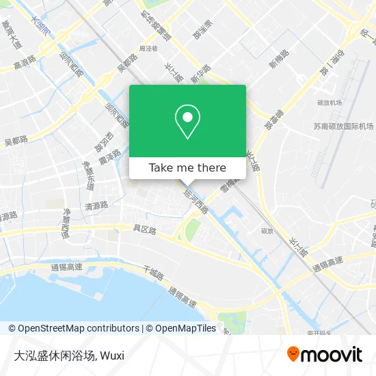 大泓盛休闲浴场 map