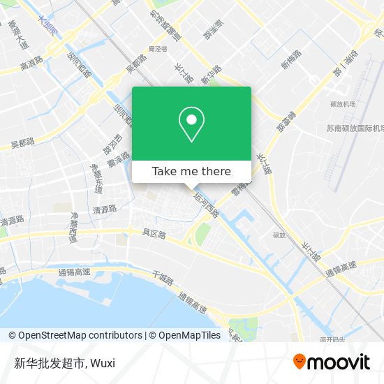 新华批发超市 map