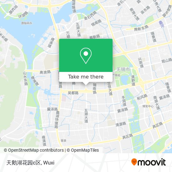 天鹅湖花园c区 map
