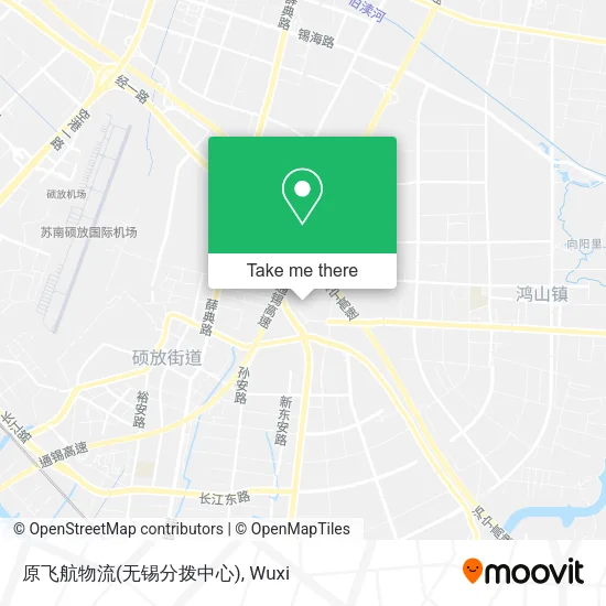 原飞航物流(无锡分拨中心) map