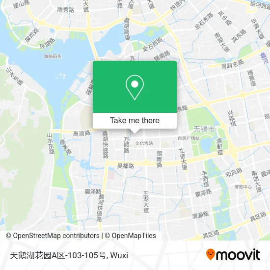 天鹅湖花园A区-103-105号 map