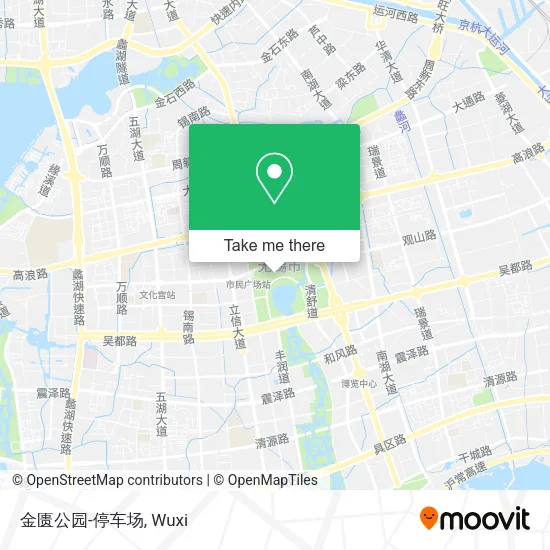 金匮公园-停车场 map