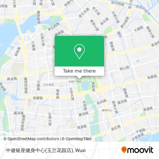 中健银座健身中心(玉兰花园店) map