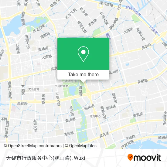 无锡市行政服务中心(观山路) map