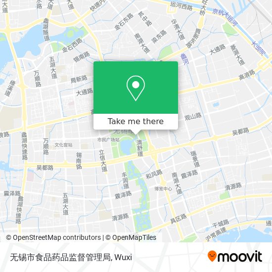 无锡市食品药品监督管理局 map