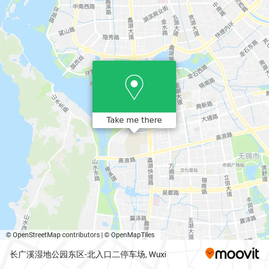 长广溪湿地公园东区-北入口二停车场 map