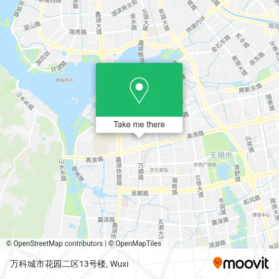 万科城市花园二区13号楼 map