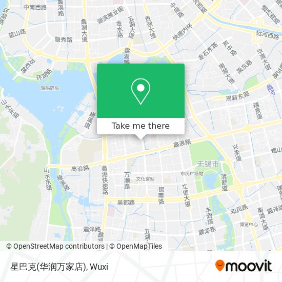 星巴克(华润万家店) map