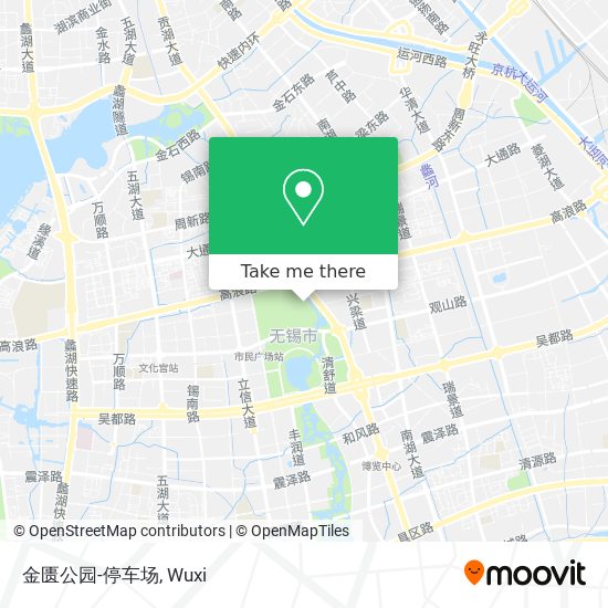 金匮公园-停车场 map
