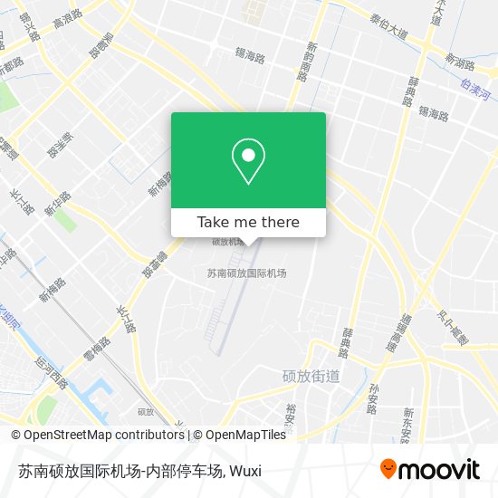苏南硕放国际机场-内部停车场 map