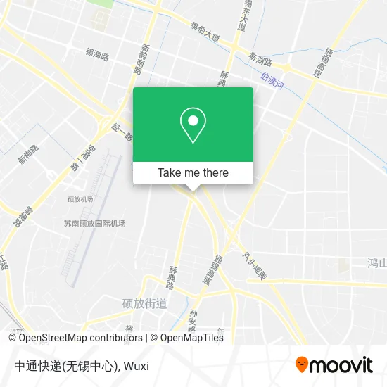 中通快递(无锡中心) map