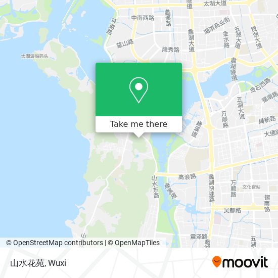 山水花苑 map