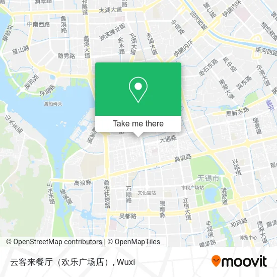 云客来餐厅（欢乐广场店） map